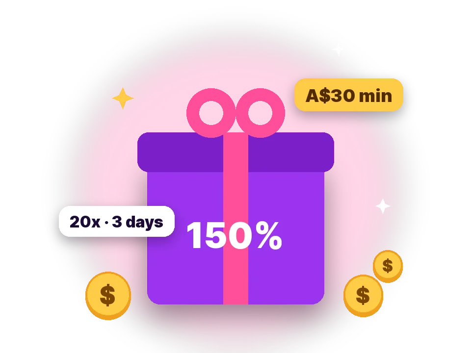 VegasNova bonus: 150% first deposit match with 20x wagering in 3 days